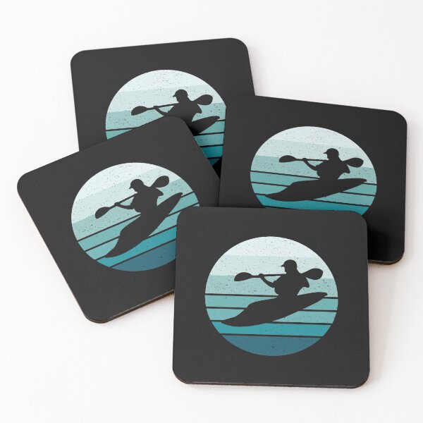 Item preview, Whitewater Kayak Kayaking Retro Style designed and sold by EstelleStar.