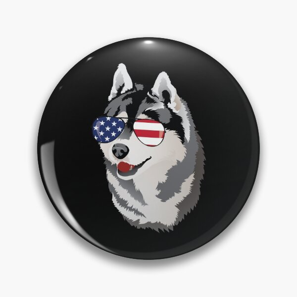 Item preview, Siberian Husky American Flag Sunglasses July 4th designed and sold by EstelleStar.
