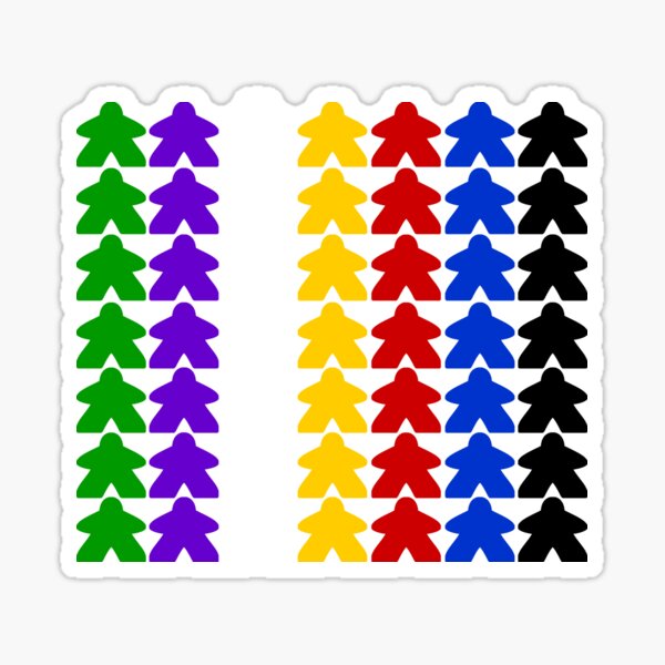 Item preview, Stripey Meeple designed and sold by WibbleDesign.