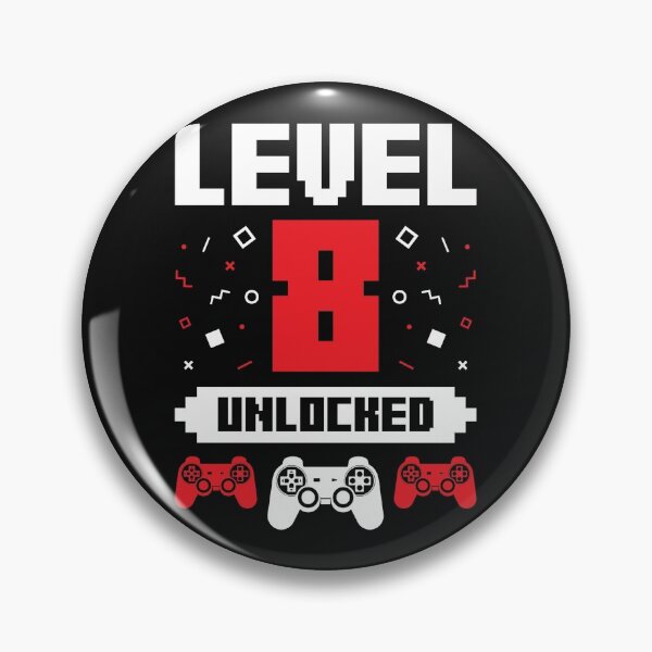 Item preview, Video Gaming Gamer 8th Birthday Present Gift Level 8 Unlocked designed and sold by EstelleStar.