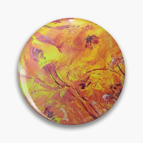 Item preview, Abstract Flowers - yellow red designed and sold by acdlart.