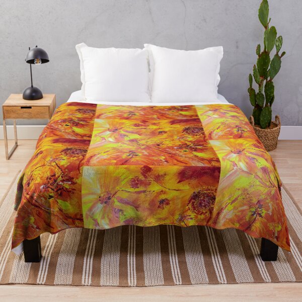Item preview, Abstract Flowers - yellow red designed and sold by acdlart.