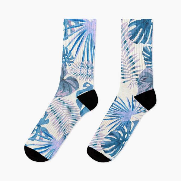 Item preview, Hermosa acuarela de patrones sin fisuras con diferentes hojas tropicales designed and sold by Fishik.