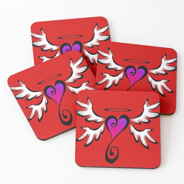 Item preview, corazon con alas amor ilustracion designed and sold by bestoffers.