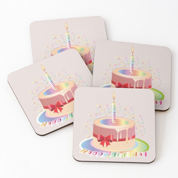 Item preview, Rainbow birthday tartlet with candle designed and sold by Kisho.