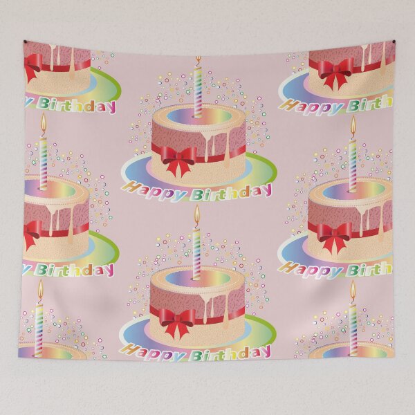 Item preview, Rainbow birthday tartlet with candle designed and sold by Kisho.