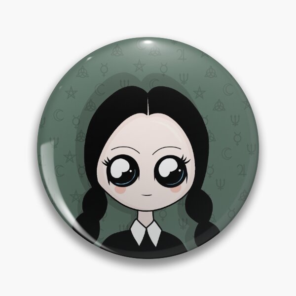 Item preview, Kawaii Wednesday Addams designed and sold by ValentinaHramov.