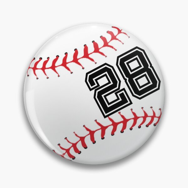 Item preview, Baseball Player Jersey No 28 Back Number #28 Ball Sport Sticker Gift designed and sold by theshirtinator.
