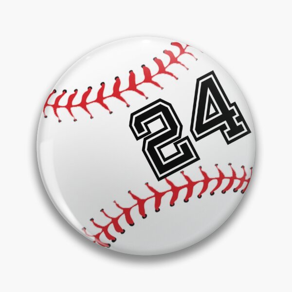 Item preview, Baseball Player Jersey No 24 Back Number #24 Ball Sport Sticker Gift designed and sold by theshirtinator.