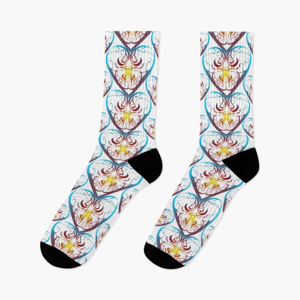 Item preview, Flaming hearts designed and sold by FrauleinimStall.