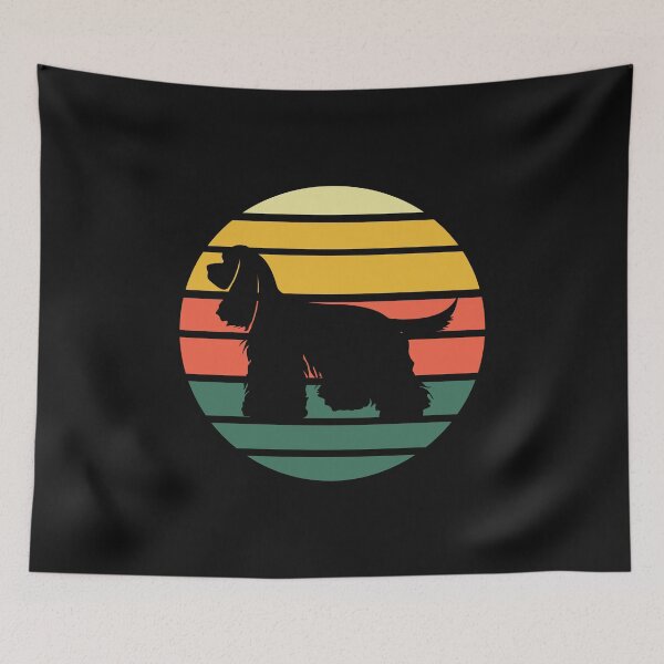 Item preview, Retro Vintage Cocker Spaniel Silhouette designed and sold by EstelleStar.