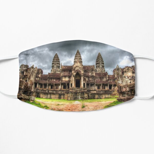 Angkor Wat Khmer Temple Cambodia Flat Mask