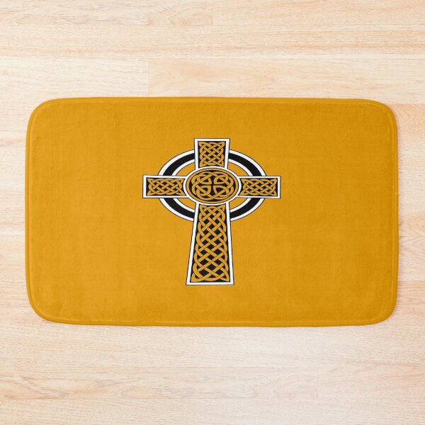 Item preview, Ornamental Celtic High Cross Decorative Knotwork Black and White designed and sold by taiche.