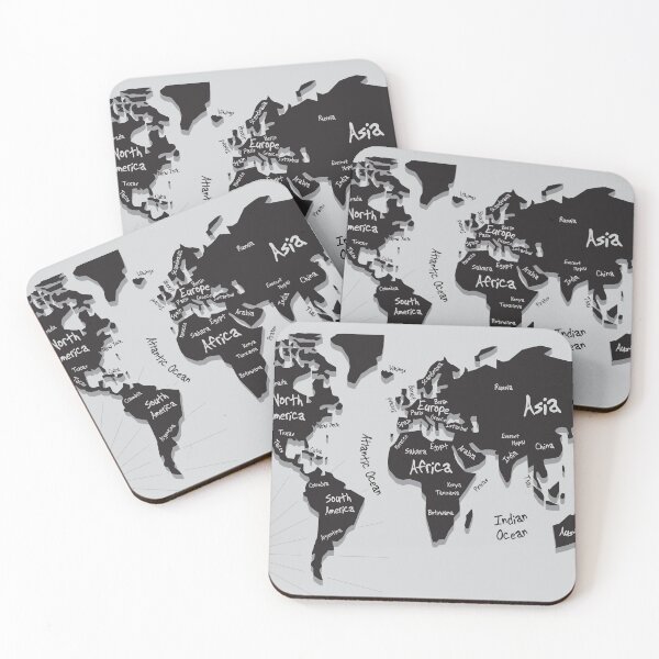 Item preview, World map designed and sold by studio838.