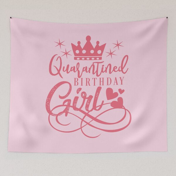 Item preview, Quarantined Birthday Girl Birthday Party T-Shirt Birthday Party Tee  designed and sold by TheBadWolf-13.