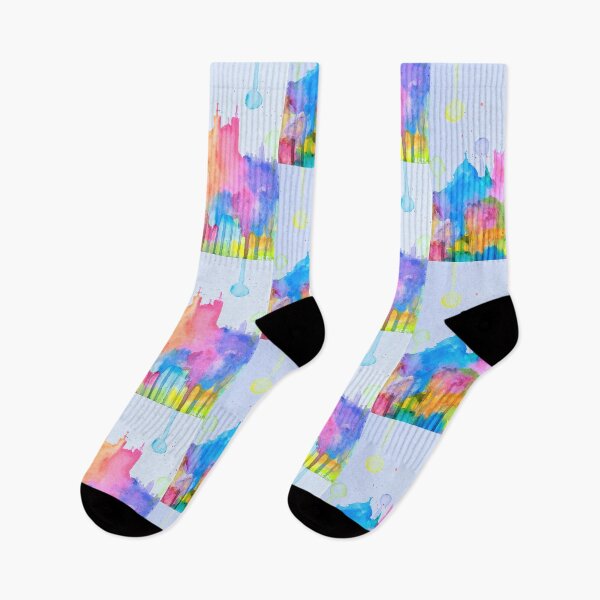 Item preview, Lyon City - Colorful Skyline designed and sold by acdlart.
