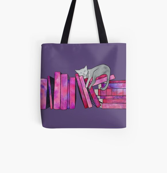 Literary Naps All Over Print Tote Bag