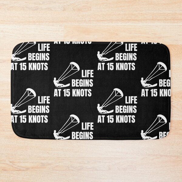 Item preview, Funny Kiteboarding - for a Kiteboarder - Life Begins at 15 Knots designed and sold by EstelleStar.