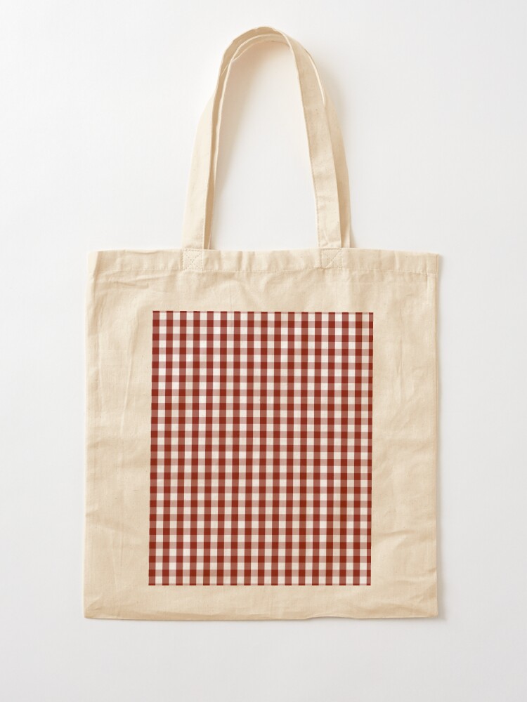 The Big Tote Bag - Checkered Dark Brown