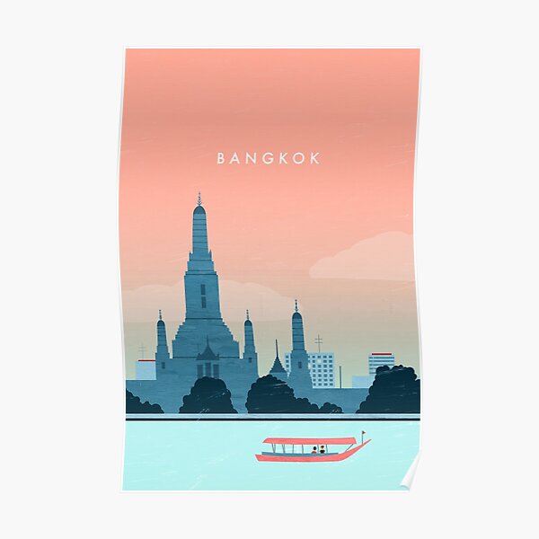 Bangkok travel poster Poster