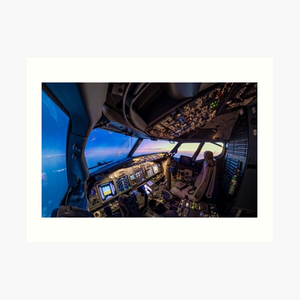 Cockpit overview Art Print