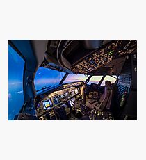 Cockpit overview Photographic Print