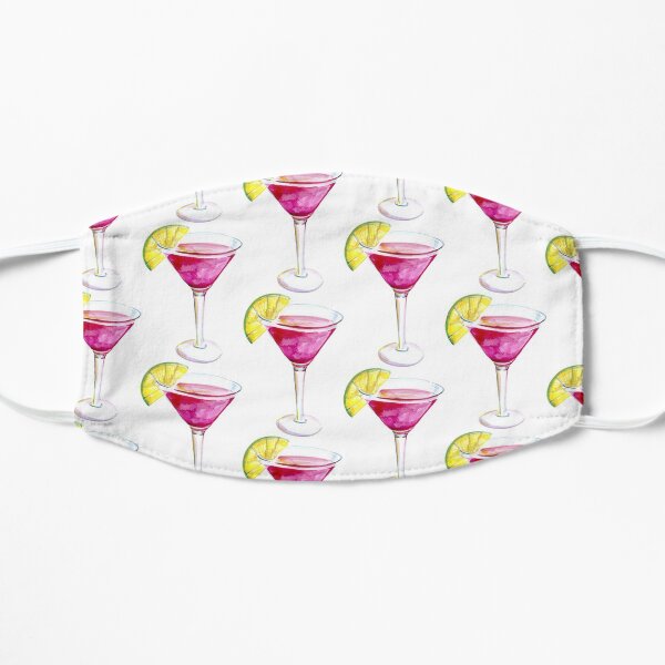 cosmopolitan cocktail Flat Mask