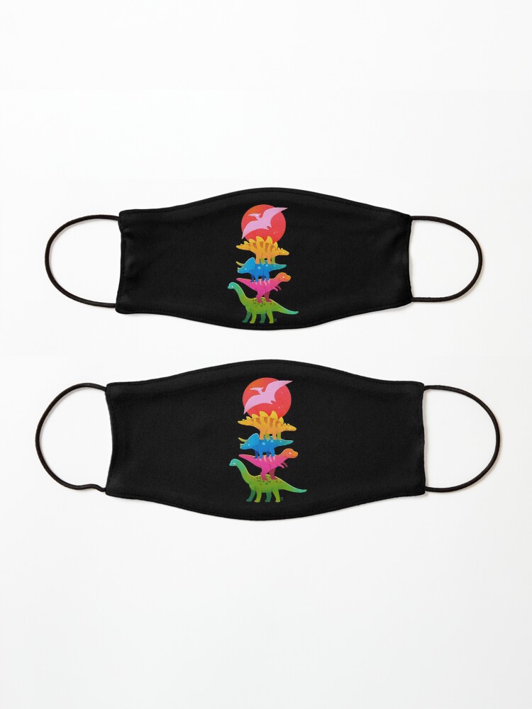 Alternate view of Colourful dinosaurs Mask