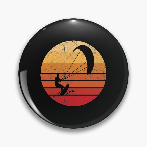Item preview, Retro Kiteboarding, Kitesurfer, Sunset designed and sold by EstelleStar.