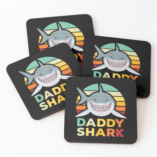 Item preview, Retro Daddy Shark print Funny Fathers Day Gift Dad designed and sold by EstelleStar.