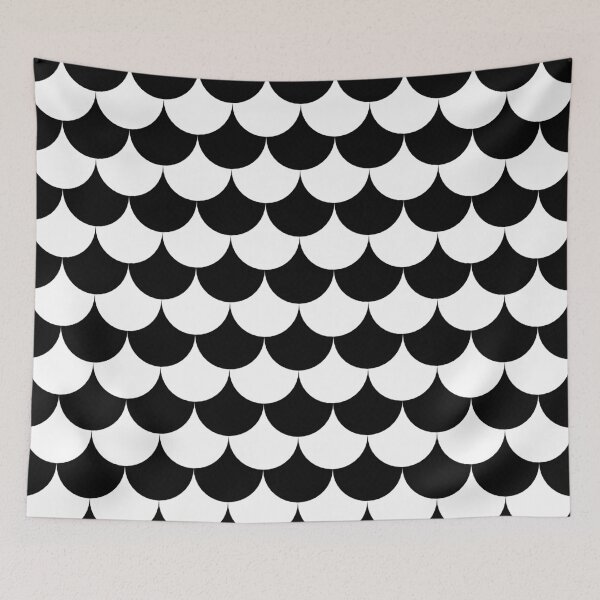Item preview, Black and White Scales Down designed and sold by Girih.