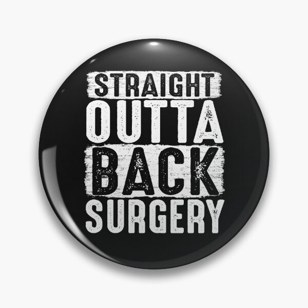 Item preview, Straight Outta Back Surgery get well soon gifts funny post surgery quote designed and sold by alenaz.