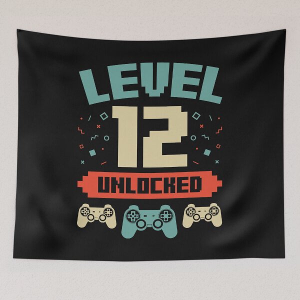 Item preview, Level 12 Unlocked - Birthday Present Twelve Year Old designed and sold by EstelleStar.