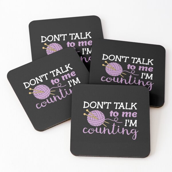 Item preview, Knitting product Gift Love to Knit Don't Talk Counting designed and sold by EstelleStar.