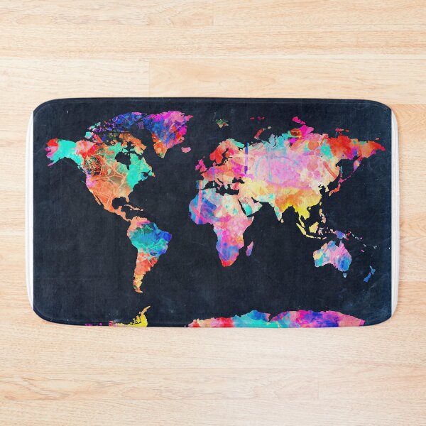 Item preview, World Map watercolor 2 designed and sold by BekimART.