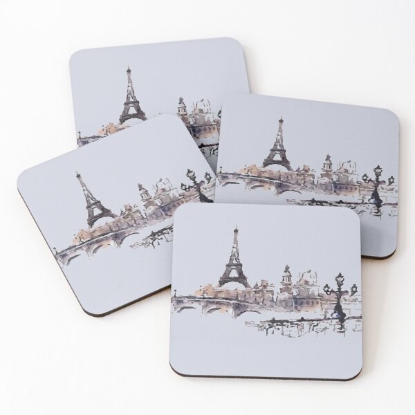 Item preview, Paris - Watercolored Painting designed and sold by Mad Monkey Shop.