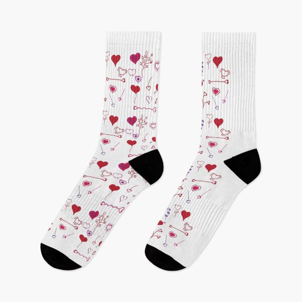Item preview, Love and  doodle hearts pattern designed and sold by sigdesign.