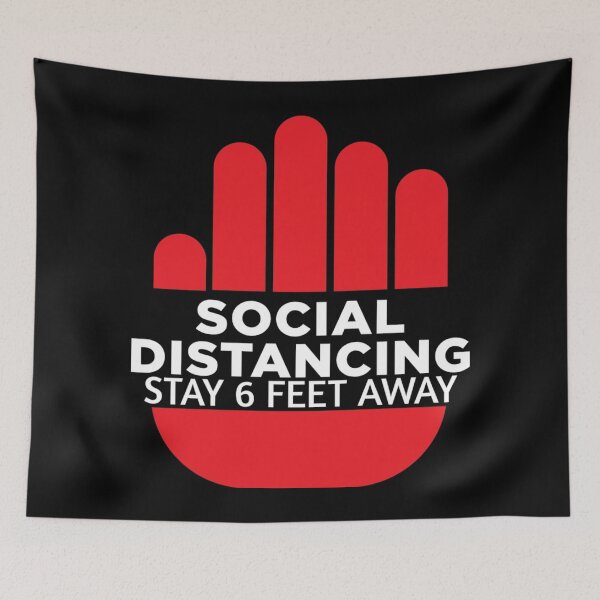 Item preview, Social Distance Hand Design Stay 6 Feet Away designed and sold by marosharaf.