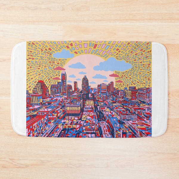 Item preview, Austin texas skyline abstract 3 designed and sold by BekimART.