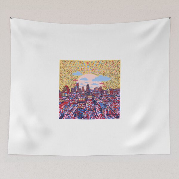 Item preview, Austin texas skyline abstract 3 designed and sold by BekimART.
