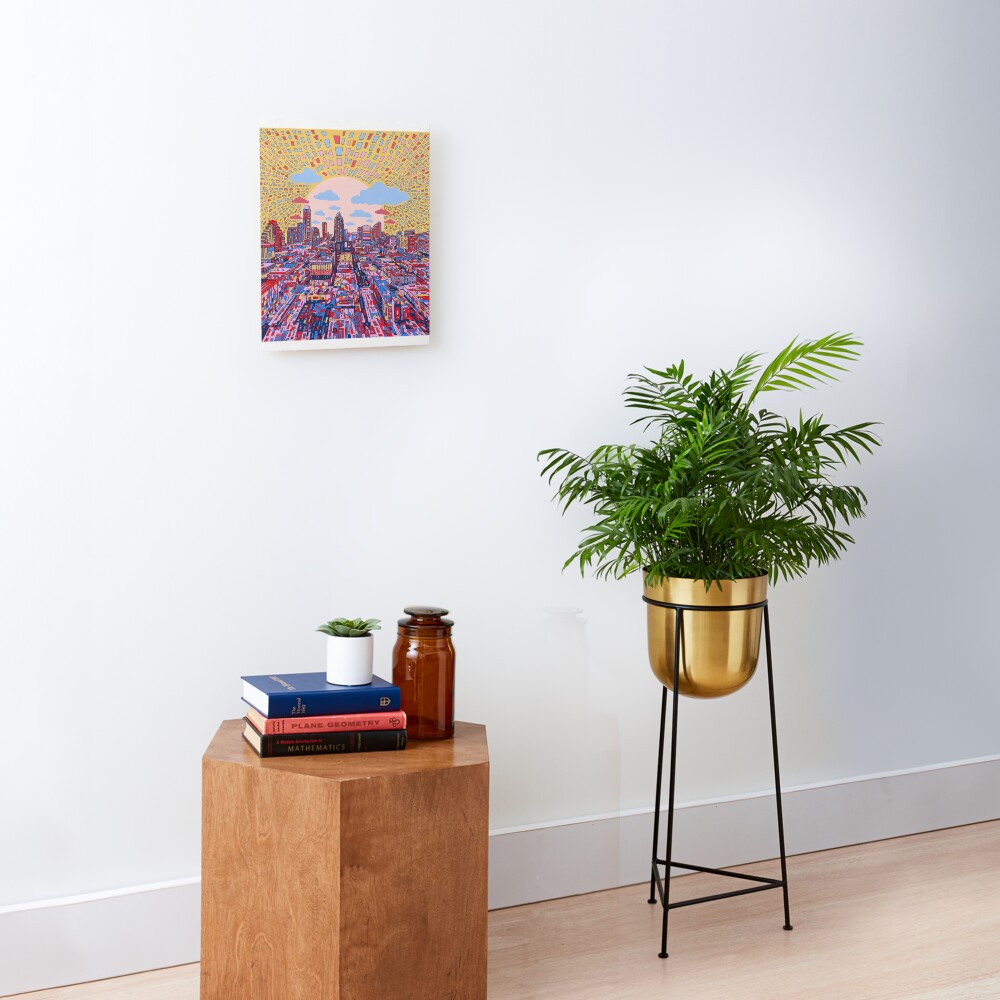 Austin texas skyline abstract 3 Mounted Print