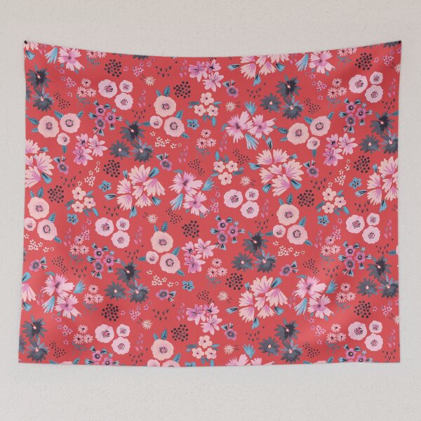 Item preview, Watercolor artistic small floral pattern - Red designed and sold by ninoladesign.