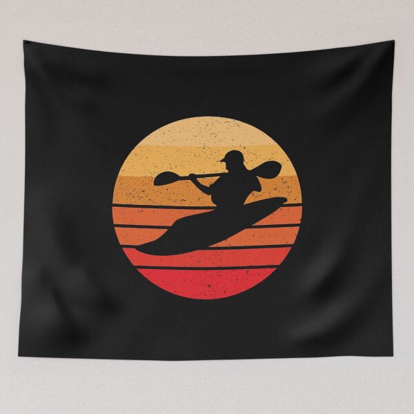 Item preview, Whitewater Kayak Kayaking Retro Style designed and sold by EstelleStar.