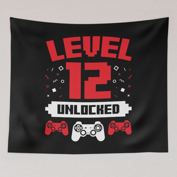 Item preview, Video Gamer Birthday Gift Level 12 Unlocked designed and sold by EstelleStar.