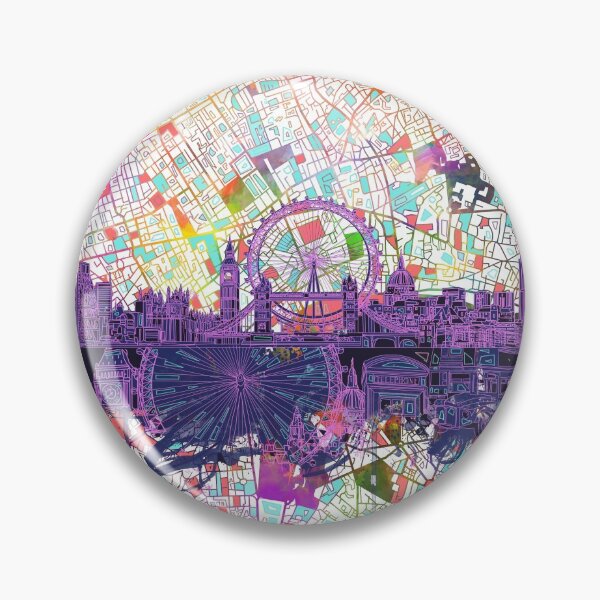 Item preview, London skyline abstract designed and sold by BekimART.