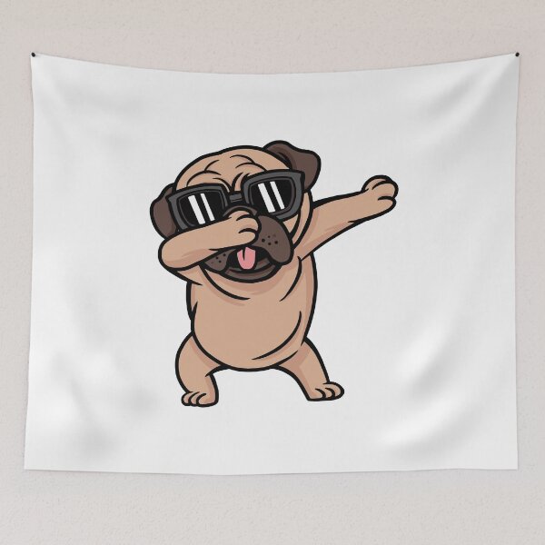 Item preview, Dancing pug dog designed and sold by DerSenat.