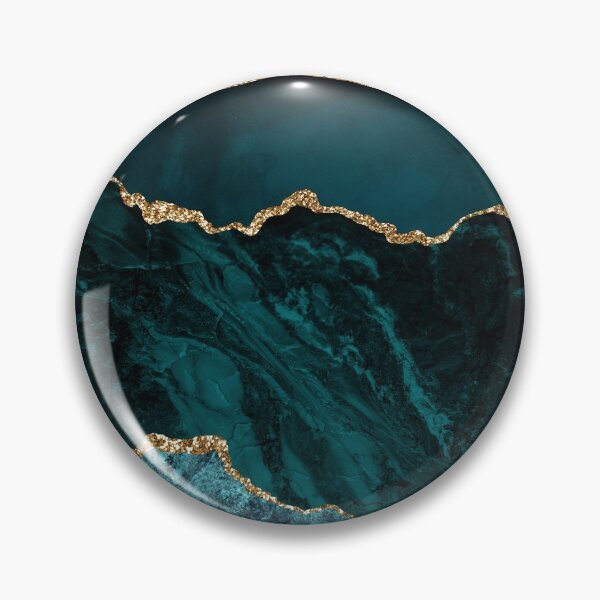 Item preview, Teal and Gold Agate designed and sold by AnastasiaDesign.
