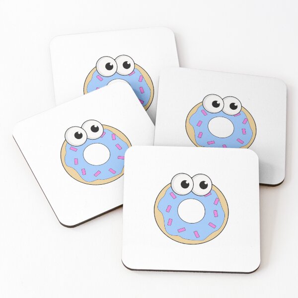 Item preview, cute cartoon blue donut designed and sold by starkweathers.