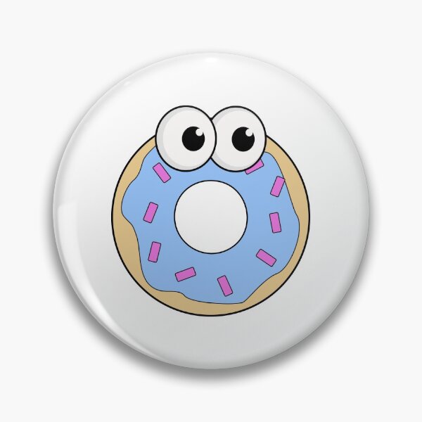Item preview, cute cartoon blue donut designed and sold by starkweathers.