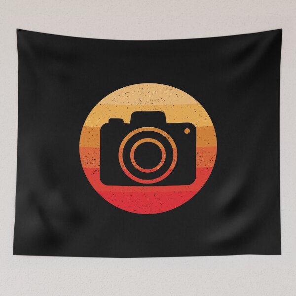 Item preview, Photographer Gift - Retro Vintage Distressed Camera Silhouette designed and sold by EstelleStar.
